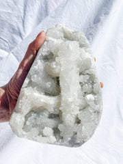 Chalcedony with Apophyllite CutBase Cluster 2.4kg