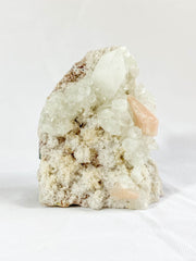 Apophyllite Stilbite with Inclusions CutBase Cluster 1.3kg