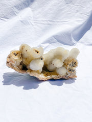 Coral Quartz Cluster with Druzy Cluster 890g
