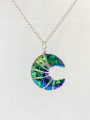 Dichroic New Moon Pendant