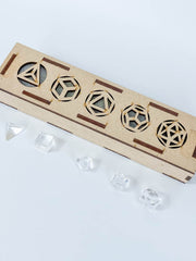 Platonic Solid Sacred Geometry | Clear Quartz