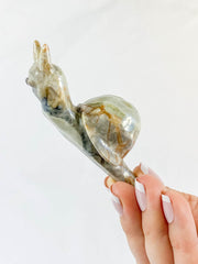 Jasper Snail Carving