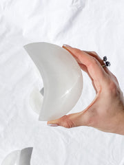 Selenite New Moon Cleansing Bowl | Large