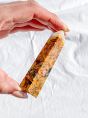 Crazy Lace Agate Polished Point 83g