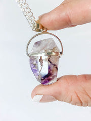 Amethyst Elestial Medium Pendant