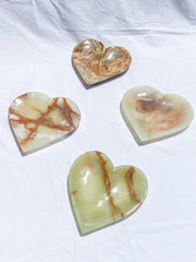 Green Onyx Heart Bowl | X Large