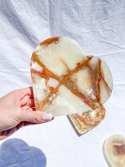 Green Onyx Heart Bowl | X Large