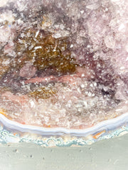 Amethyst Pink Purple Druzy and Agate Geode Statement Piece “Faery Cave” 3.3kg