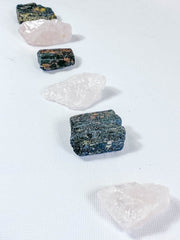 Rose Quartz and Black Tourmaline House Protection | Small