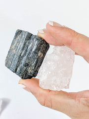 Rose Quartz and Black Tourmaline House Protection | Small