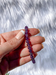 Amethyst Bead Bracelet