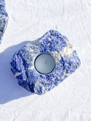 Sodalite Natural Candle Base