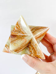 Green Onyx Merkaba XXL