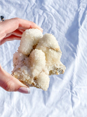 Coral Quartz Mineral Specimen Cluster 377g
