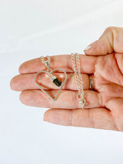 Love Crystals Pendant Green Tourmaline