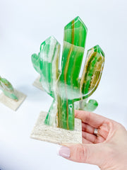 Onyx Cactus Carving | Large