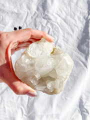 Glass Apophyllite Cluster 550g