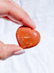 Peach MoonStone Heart | Small