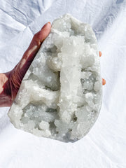 Chalcedony with Apophyllite CutBase Cluster 2.4kg
