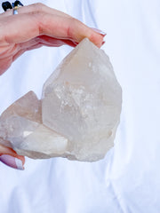 Himalayan Quartz Cluster Elestial with Inclusions 458g