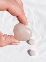 Rose Quartz Heart | Extra Small