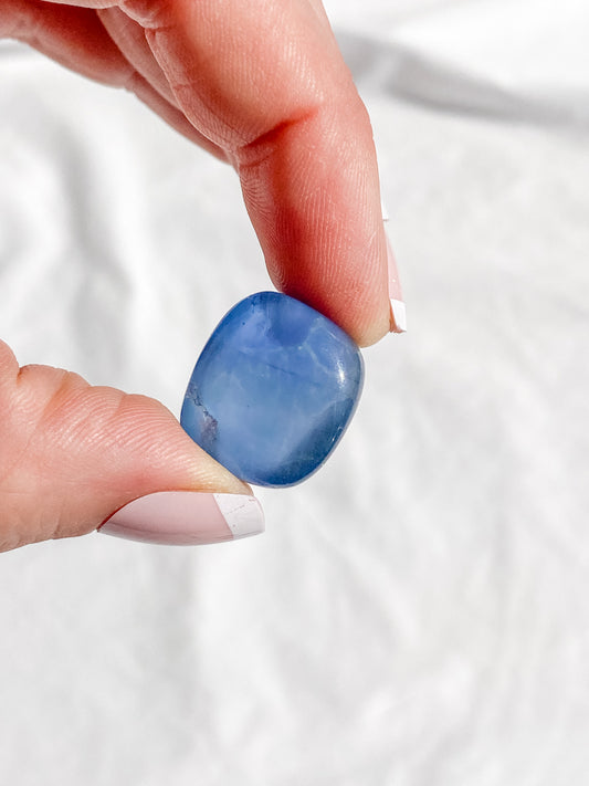 Fluorite Blue Tumbles | Small