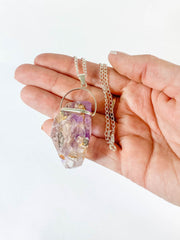 Amethyst Elestial Extra Large Pendant
