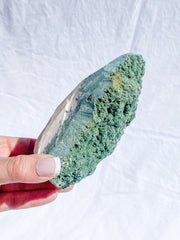 Green Heulandite Cut Base Cluster 645g