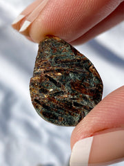 Astrophyllite Cabochon Natural Dark Teardrop Small