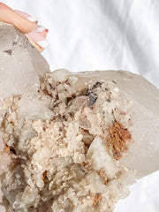 Smoky Himalayan Quartz with Inclusions CutBase Cluster 1.6kg