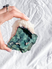Glass Apophyllite Cluster 385g