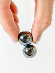Magnetic Hematite Sphere Pair | Mini
