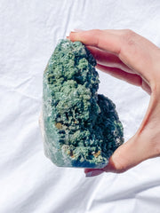 Green Heulandite CutBase Cluster 600g