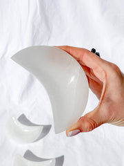 Selenite New Moon Cleansing Bowl | Large