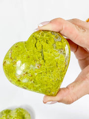 Green Opal Heart | XX Large