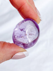 Amethyst Light Tumbles | Medium
