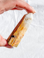 Crazy Lace Agate Polished Point 83g