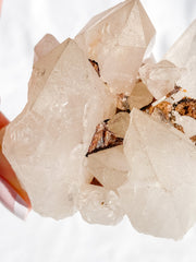 Smoky Himalayan Quartz with Inclusions Cluster 207g