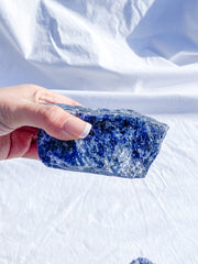 Sodalite Natural Candle Base