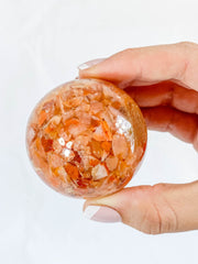 Orgonite Carnelian Sphere | X Large