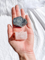 Rose Quartz and Black Tourmaline House Protection | Medium