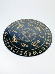 Ouija Pendulum Divination Disc | Black Acrylic