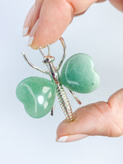 Green Aventurine Dragonfly Carving