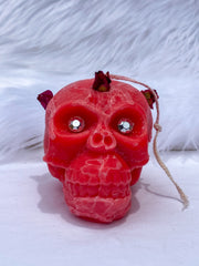 “Candles n Dreams” Sugar Plum Skull Candle Pink