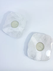 Quartz Top Polished Candle Base 14cm