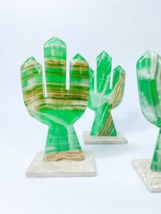 Onyx Cactus Carving | Large