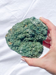 Green Heulandite CutBase Cluster 600g