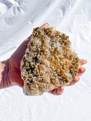 Frosted Citrine Cluster with Inclusions 1kg