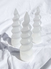 Selenite Unicorn Horn | Medium