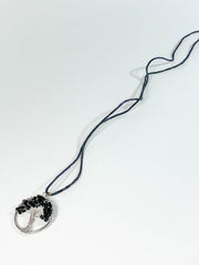 Tree of Life Pendant Black Obsidian